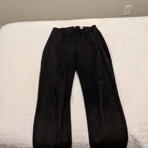 JCrew Black Velvet Pants